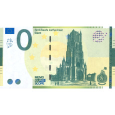 0 Euro biljet Sint-Baafs kathedraal Gent